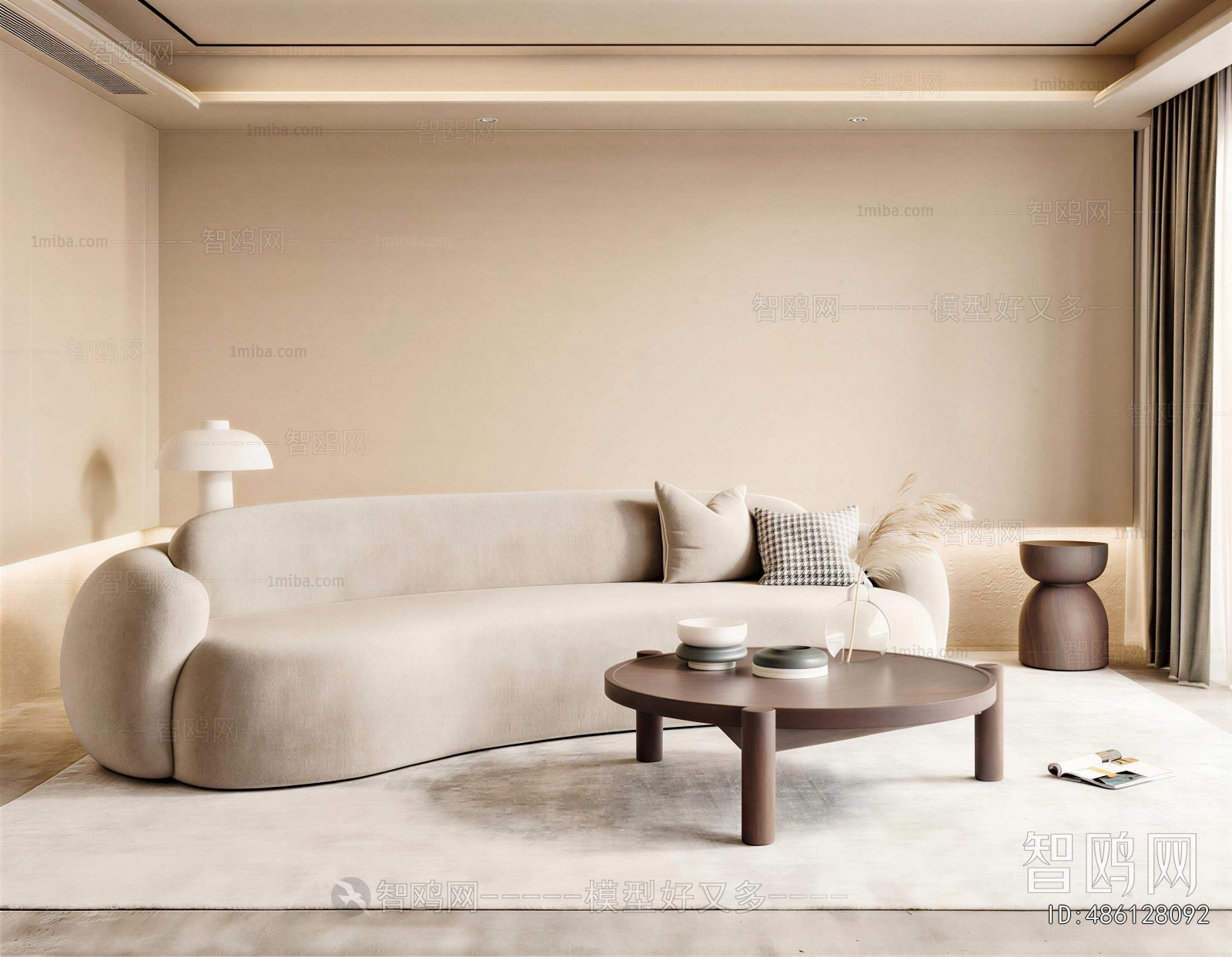 Wabi-sabi Style A Living Room