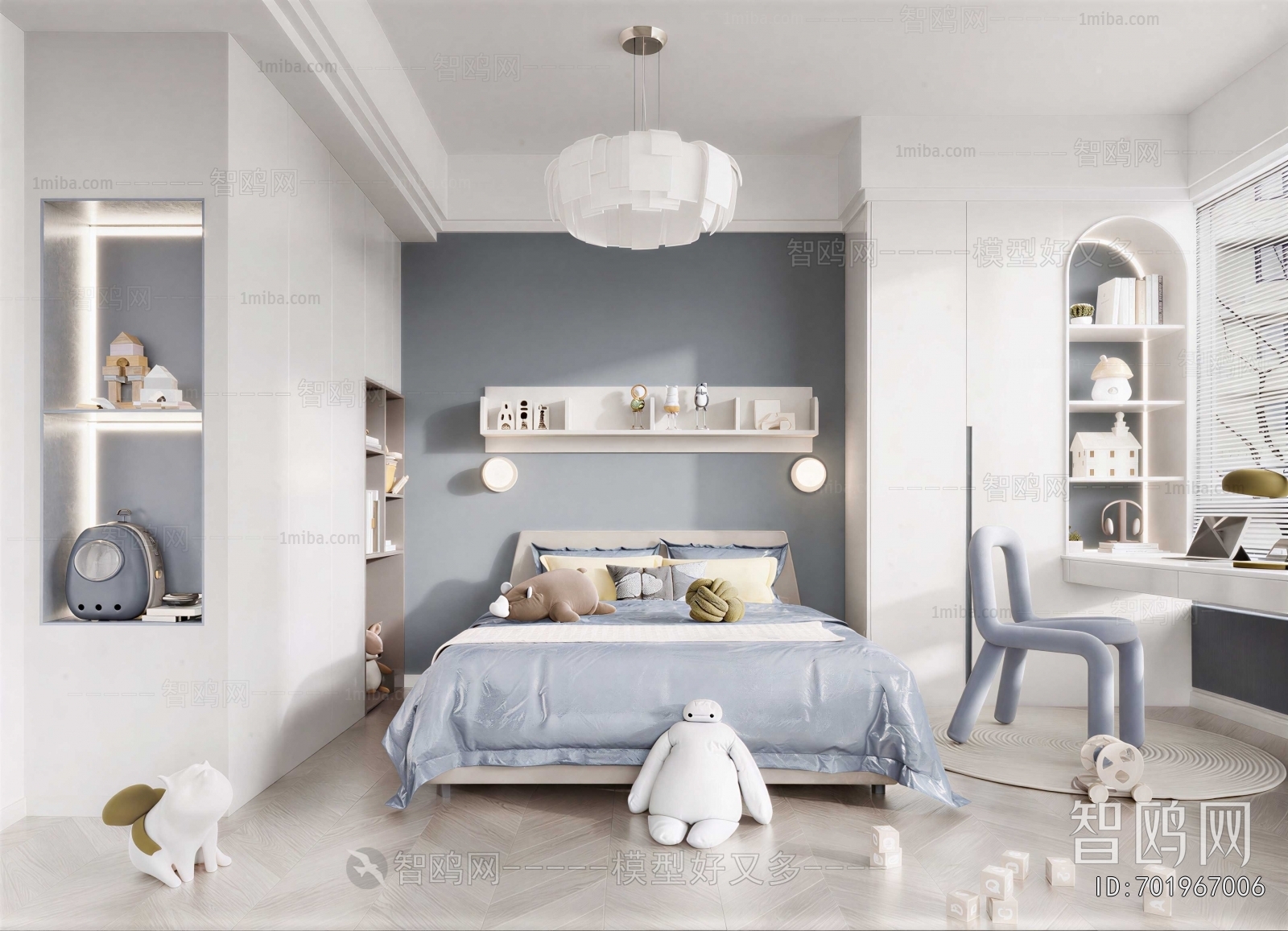 Modern Boy's Room And Son's Room