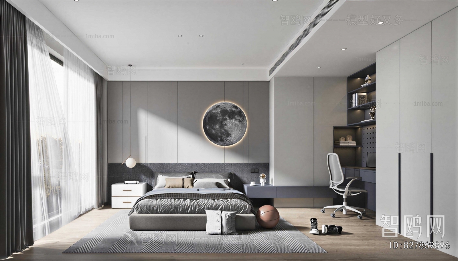 Modern Boy's Room And Son's Room
