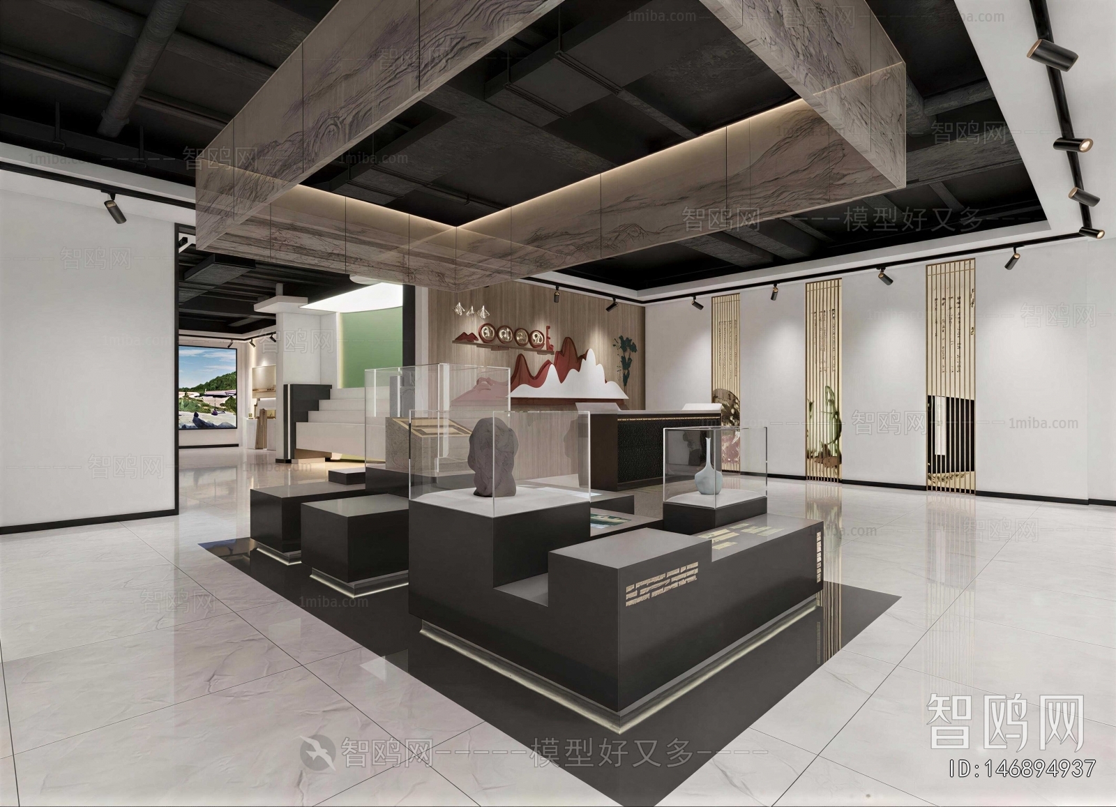 New Chinese Style Exhibition Hall
