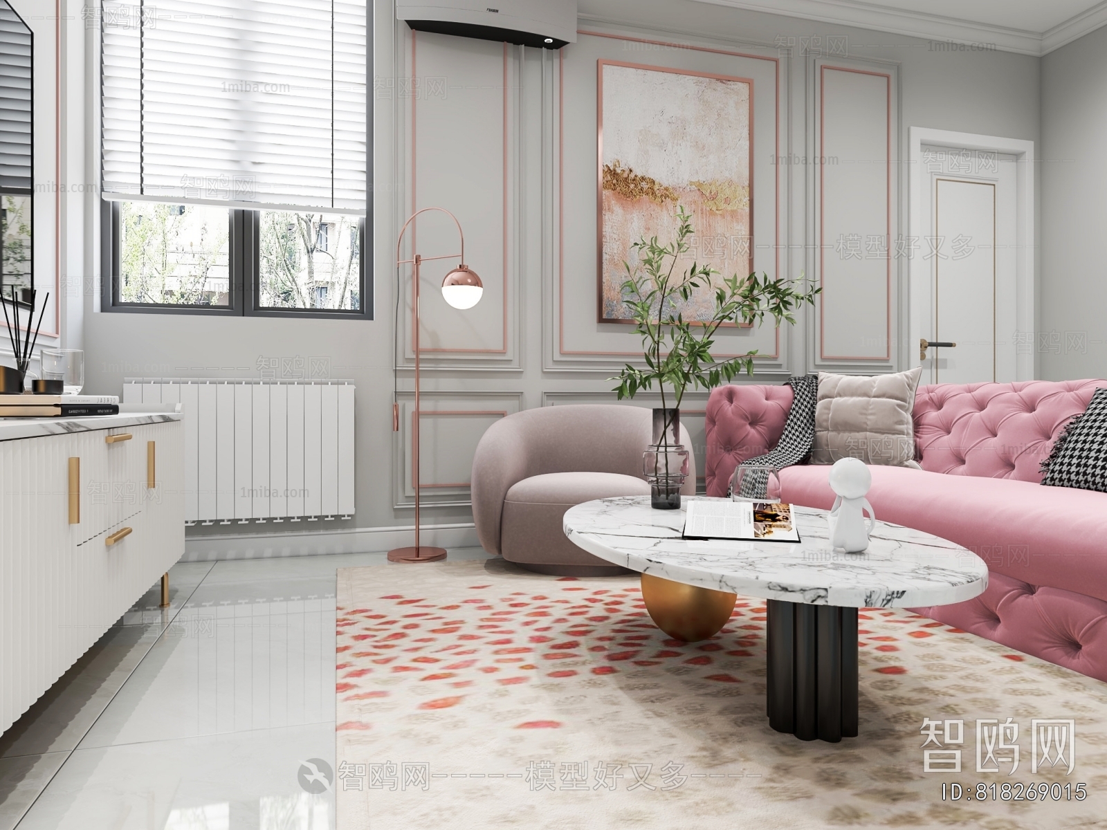 Simple European Style A Living Room