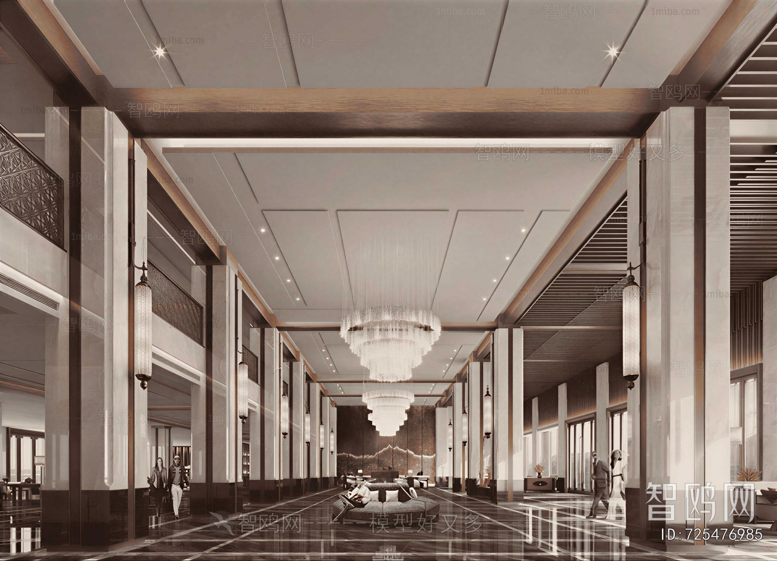 New Chinese Style Lobby Hall