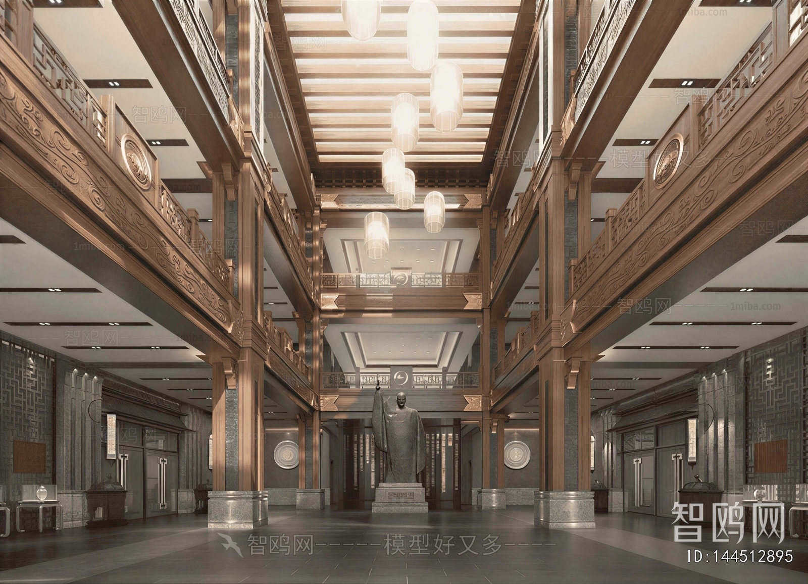 New Chinese Style Exhibition Hall