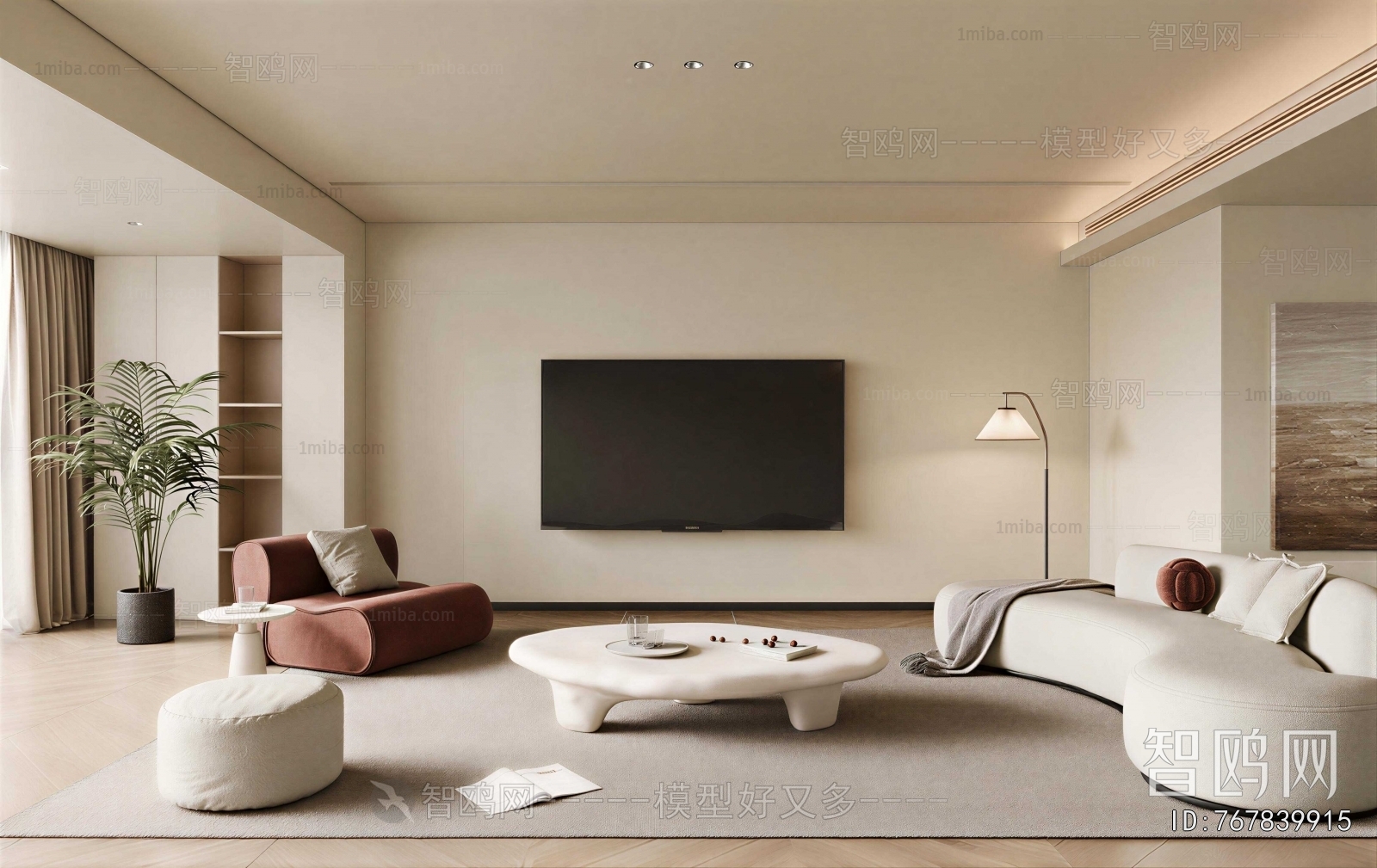 Wabi-sabi Style A Living Room