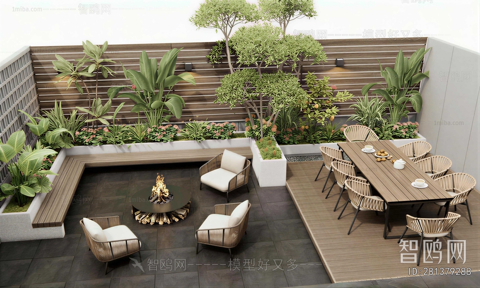 Modern Courtyard/landscape