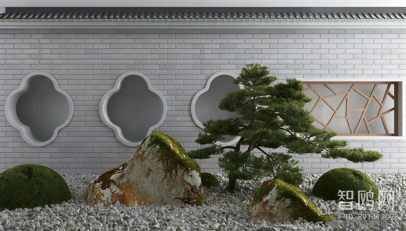 New Chinese Style Plant Landscaping