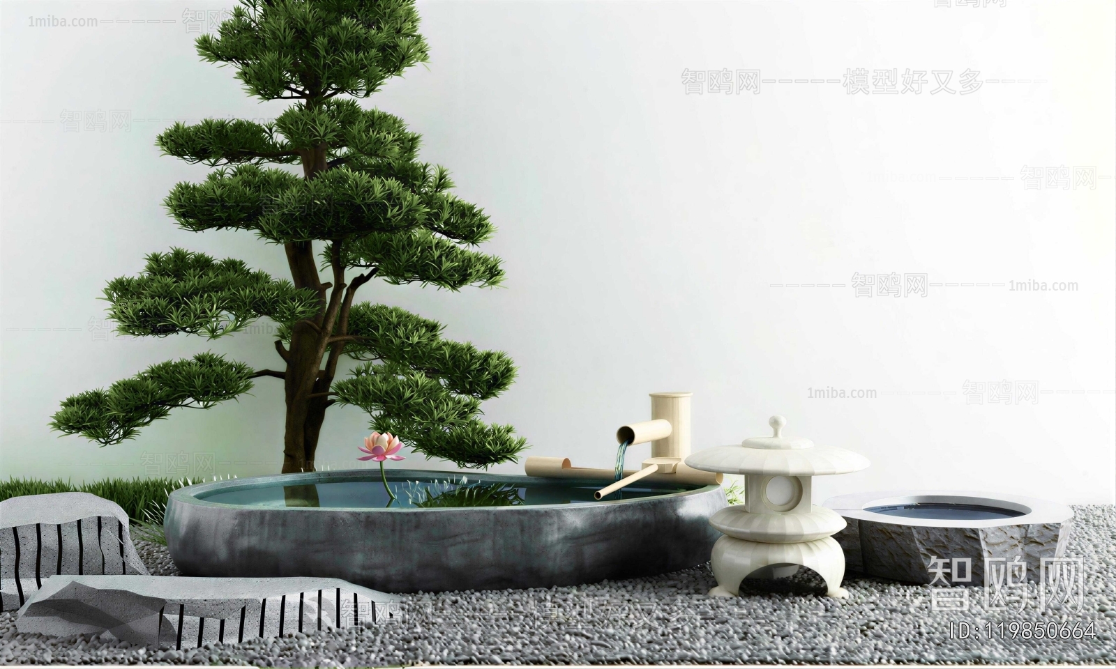 Japanese Style Rockery Waterscape