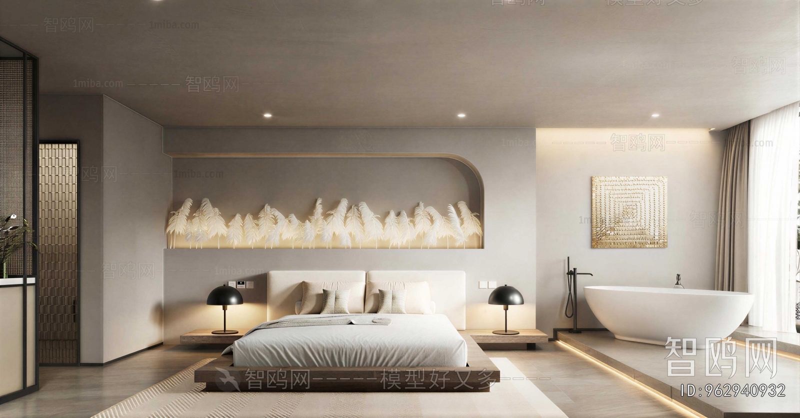 Wabi-sabi Style Bedroom
