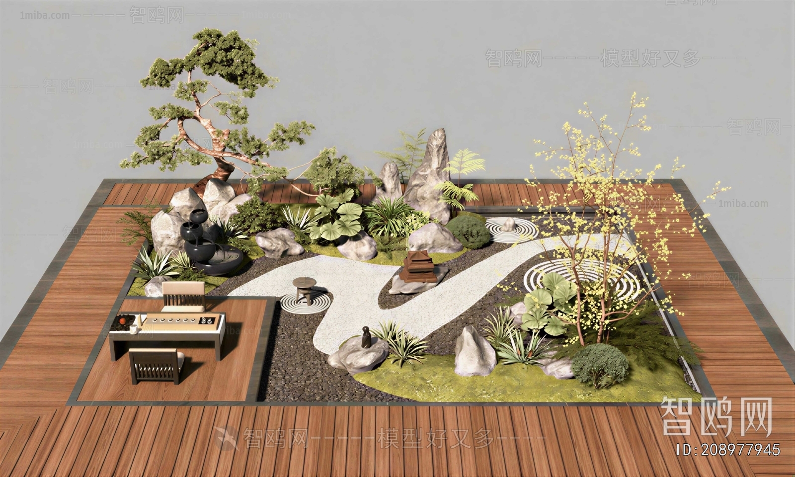 New Chinese Style Courtyard/landscape