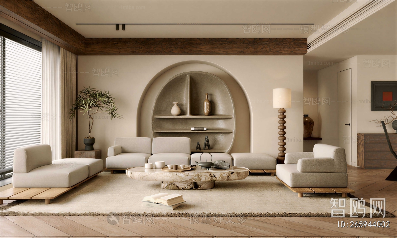 Wabi-sabi Style Bedroom