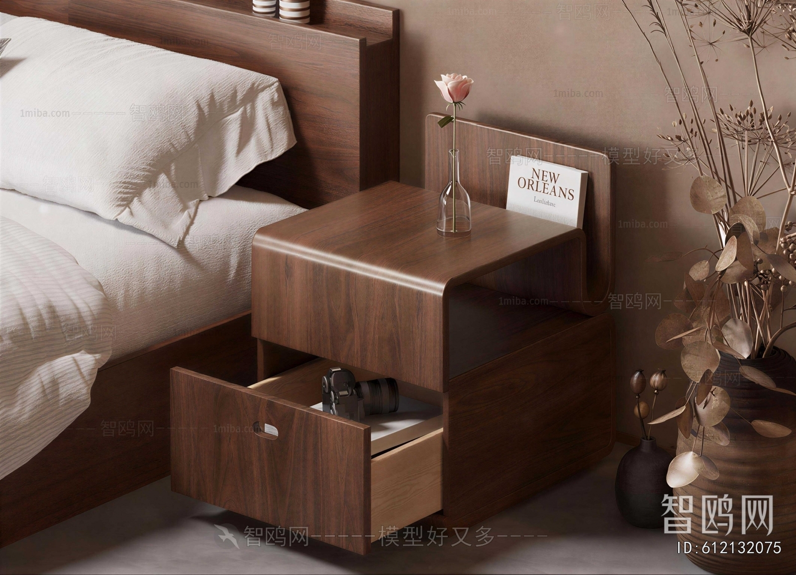 Modern Bedside Cupboard