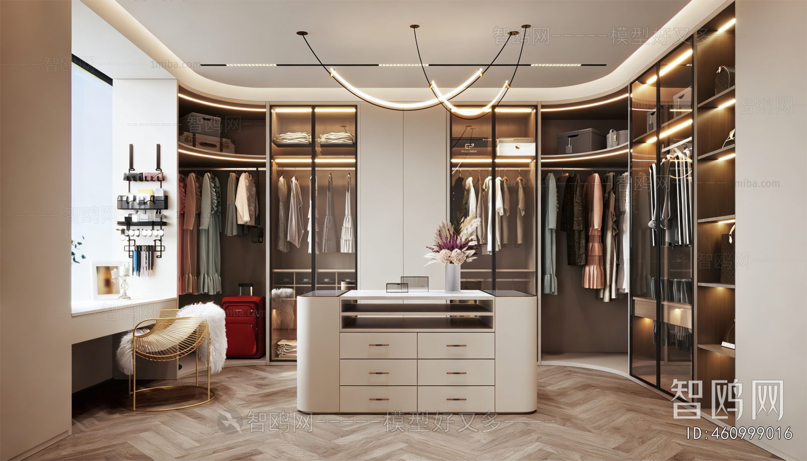 Modern Clothes Storage Area