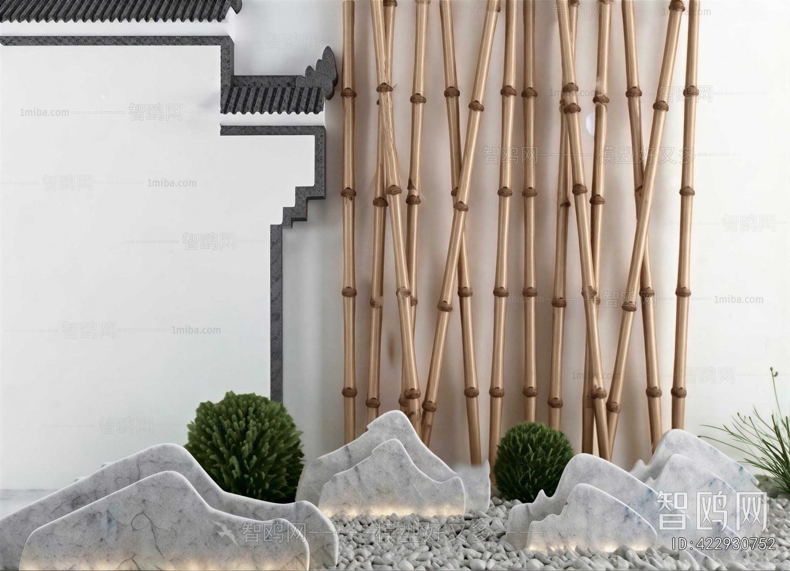 New Chinese Style Rockery Waterscape