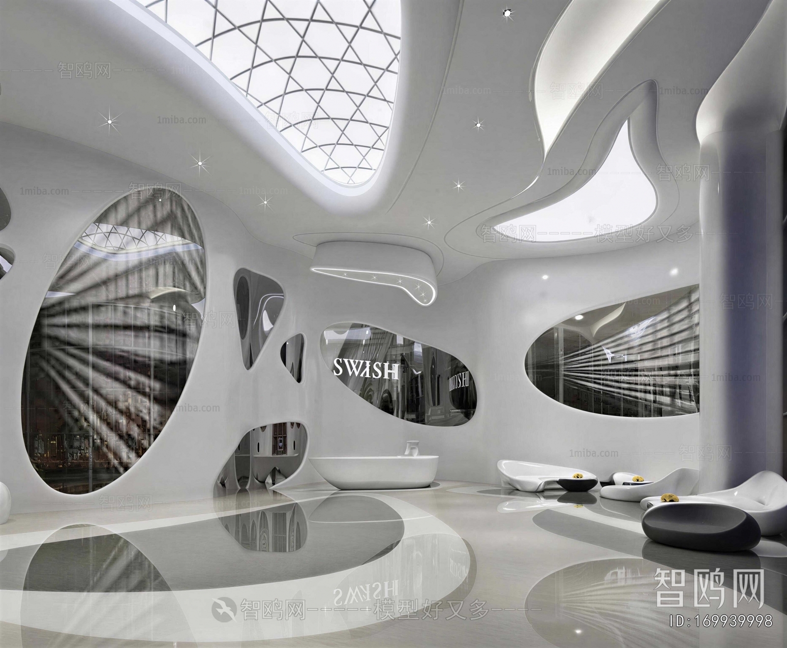 Modern Office Reception Desk