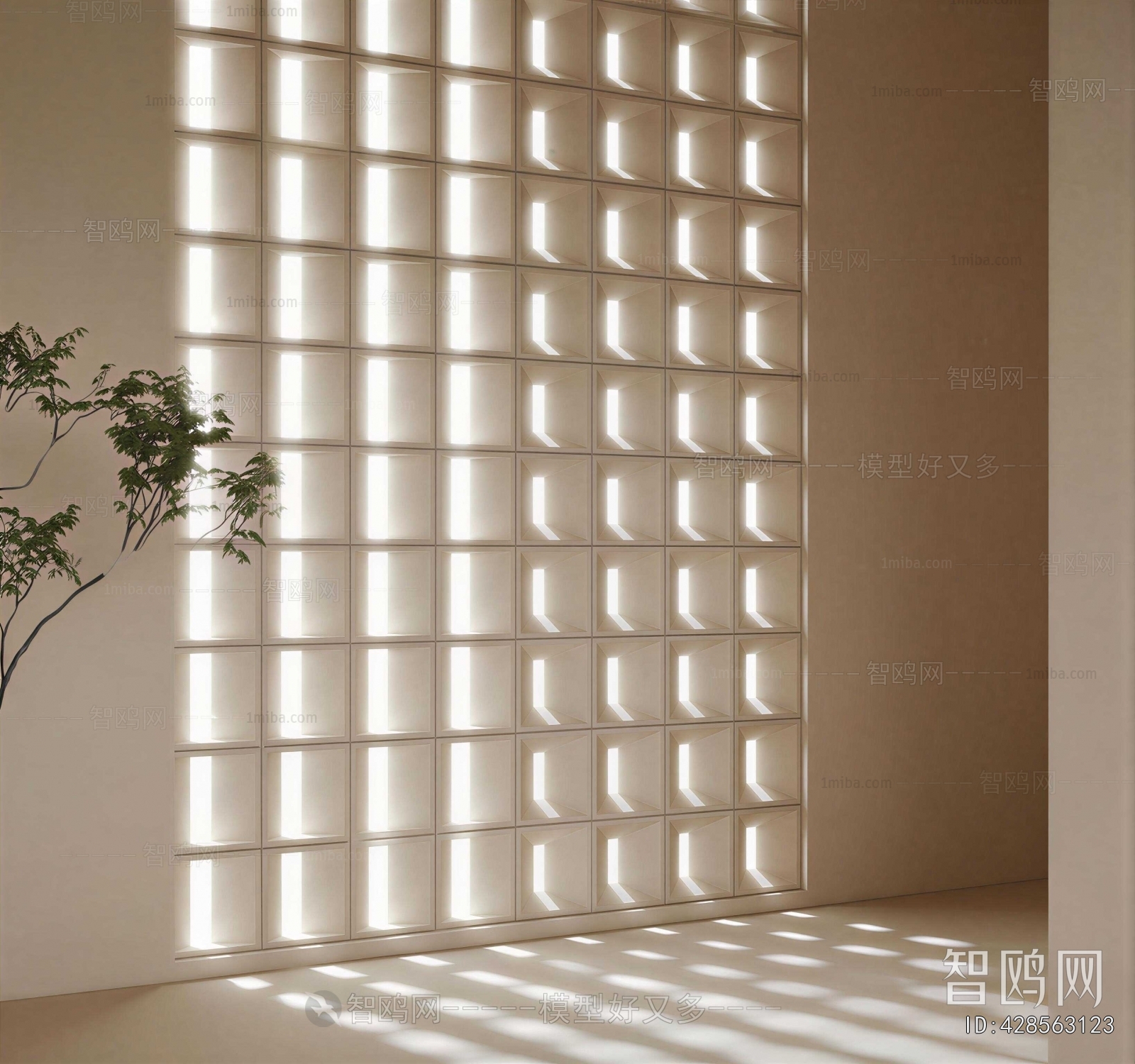 Modern Cement Brick Screen Partition