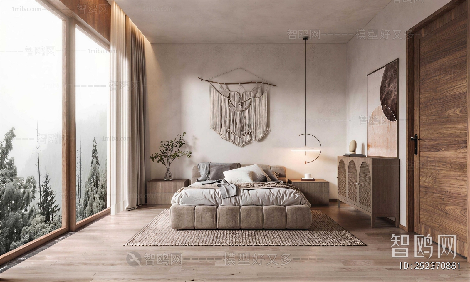 Wabi-sabi Style Bedroom