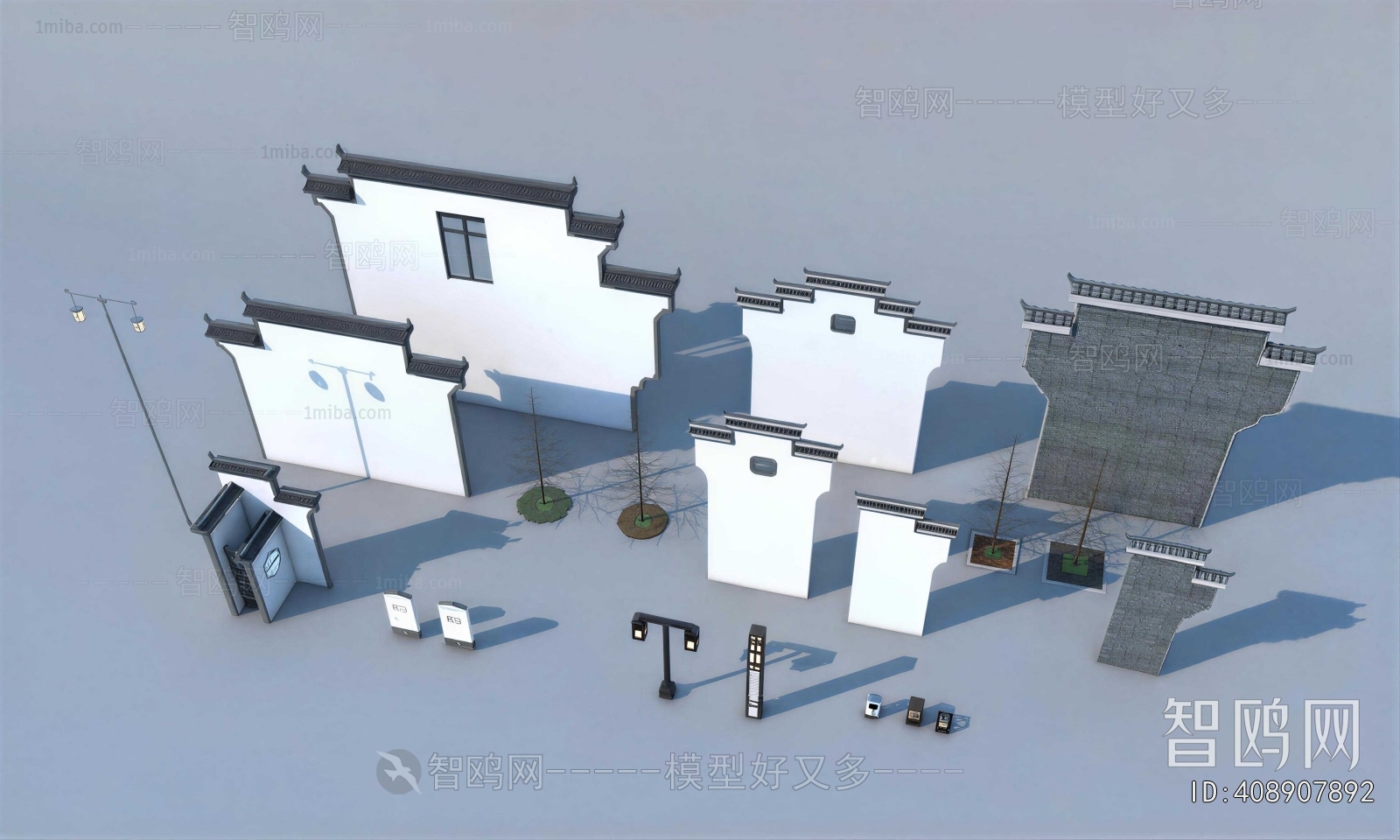 New Chinese Style Landscape Wall