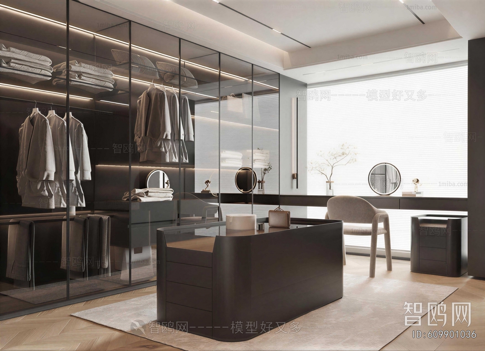 Modern Clothes Storage Area