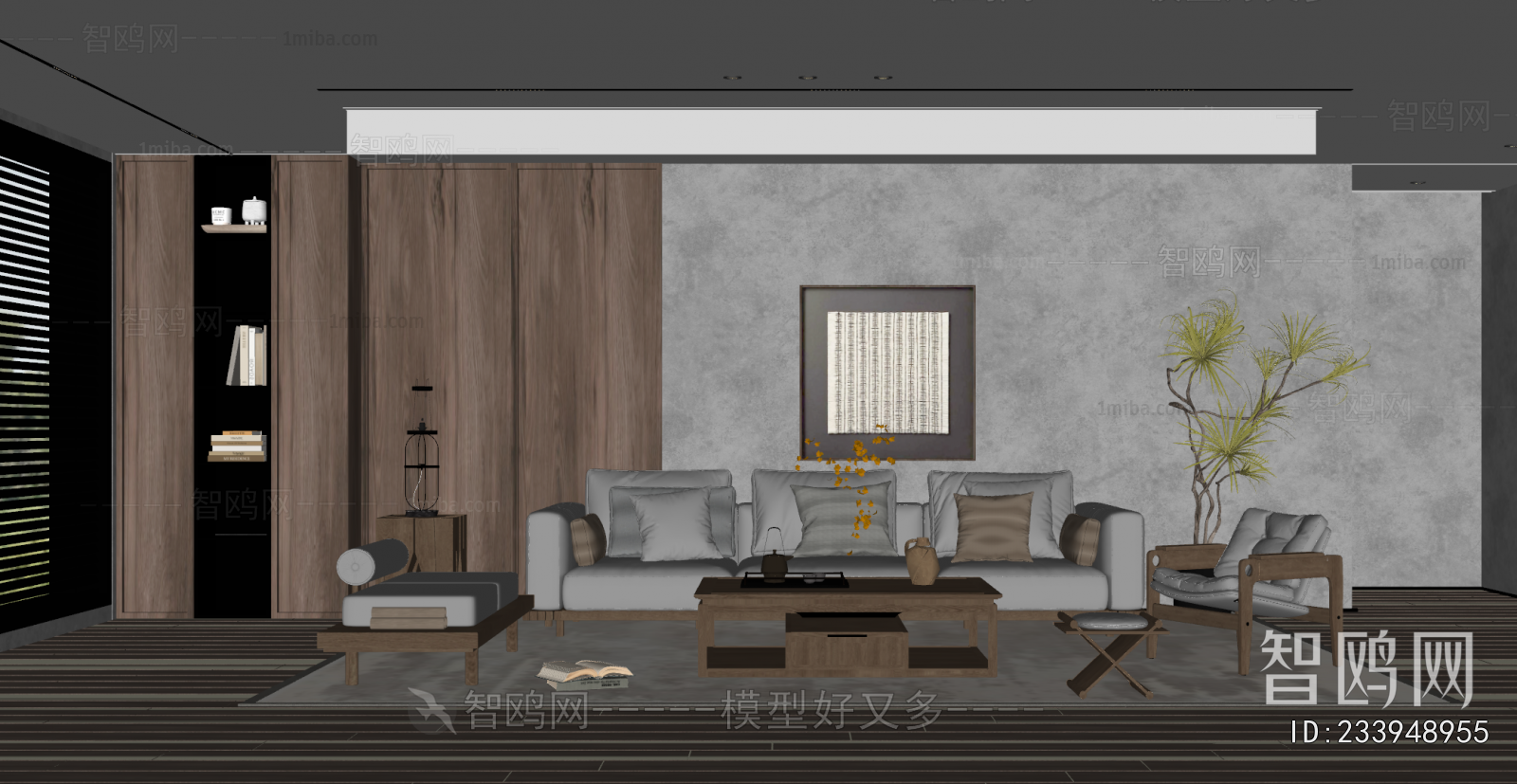 New Chinese Style A Living Room