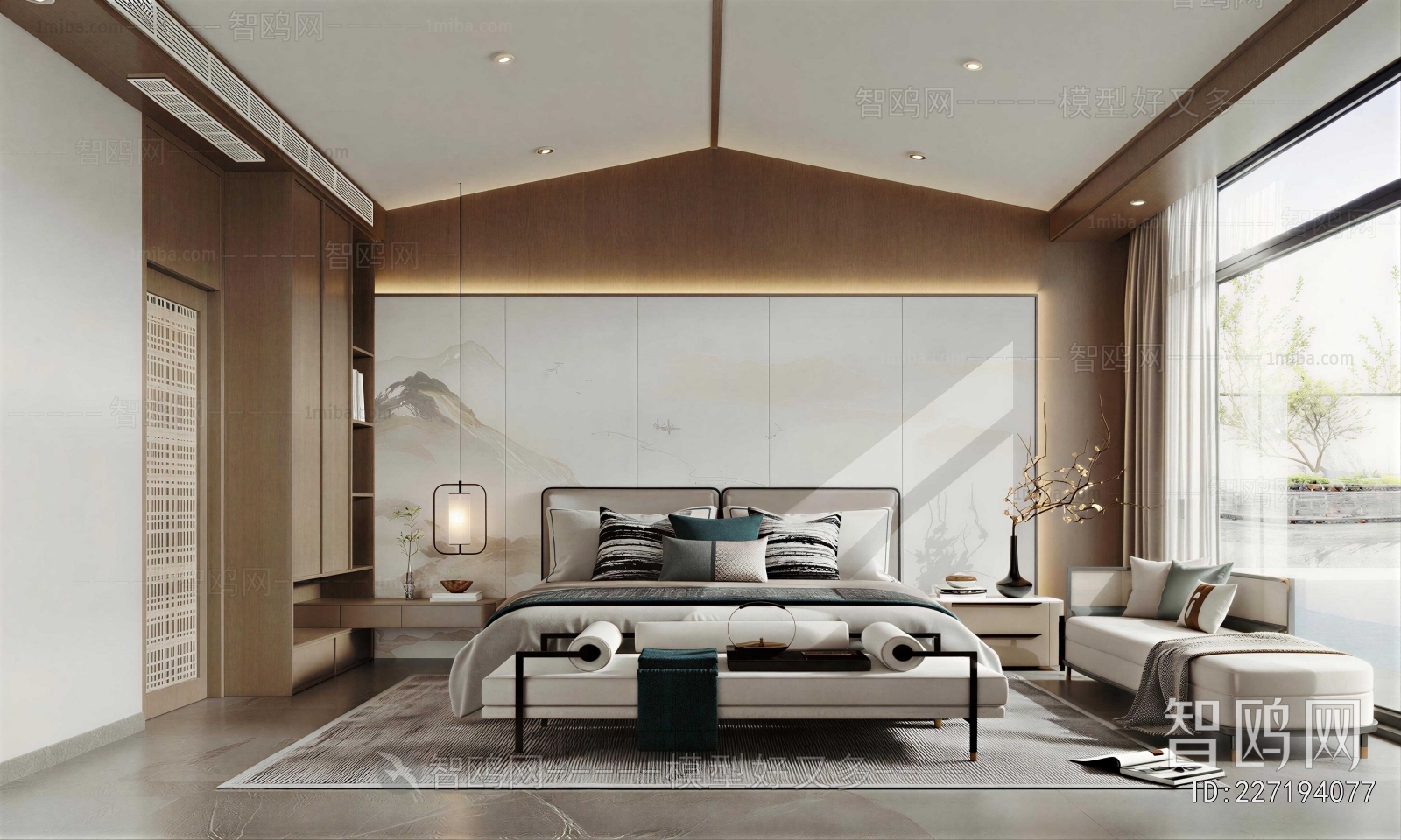 New Chinese Style Bedroom
