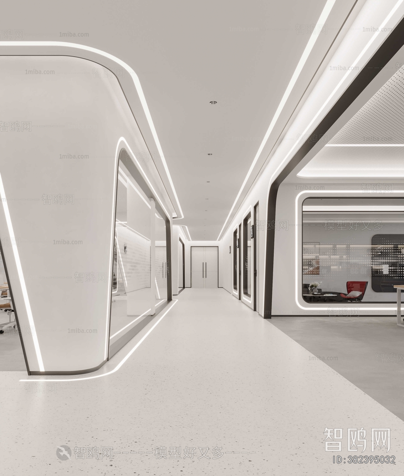 Modern Office Aisle