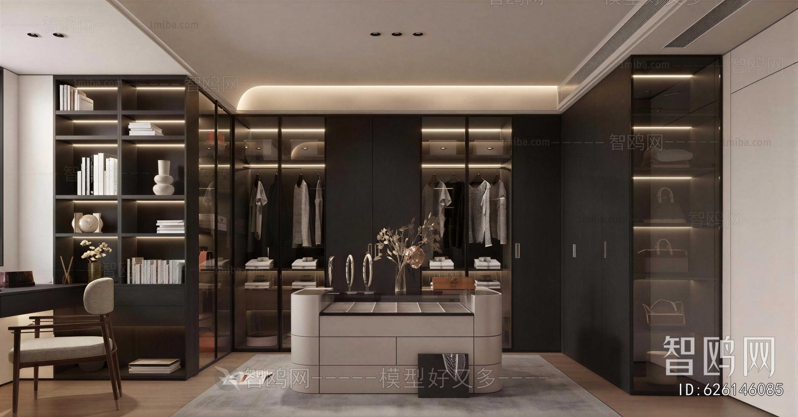 Modern Clothes Storage Area