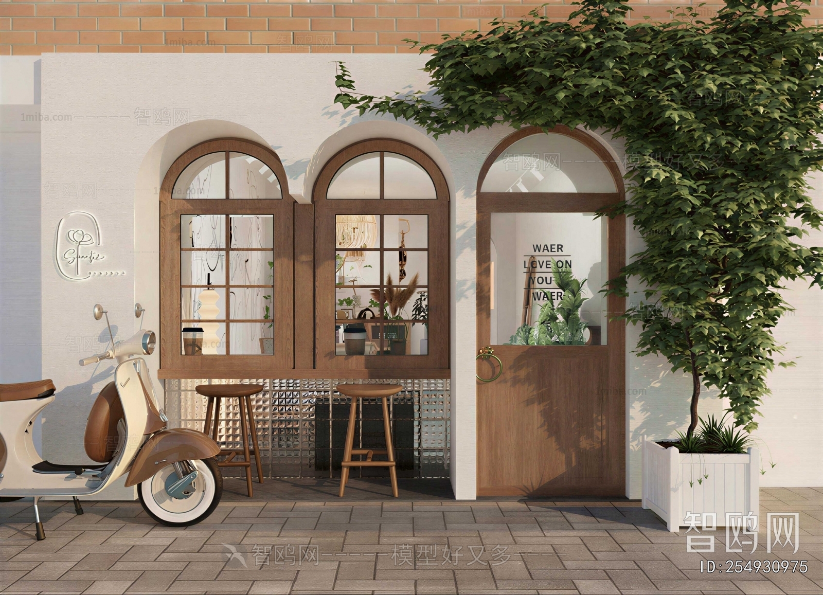 Retro Style Facade Element