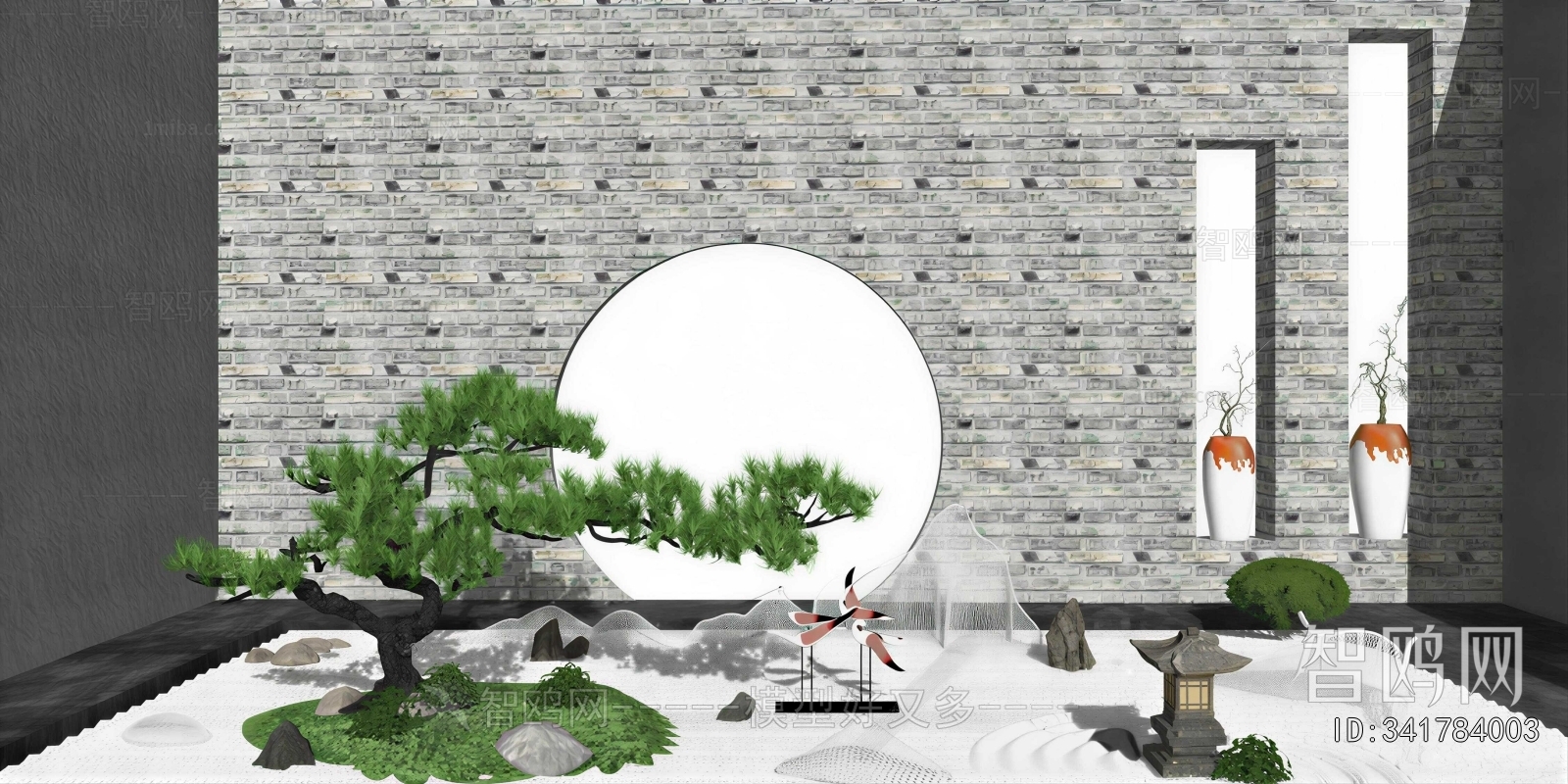 Chinese Style Rockery Waterscape