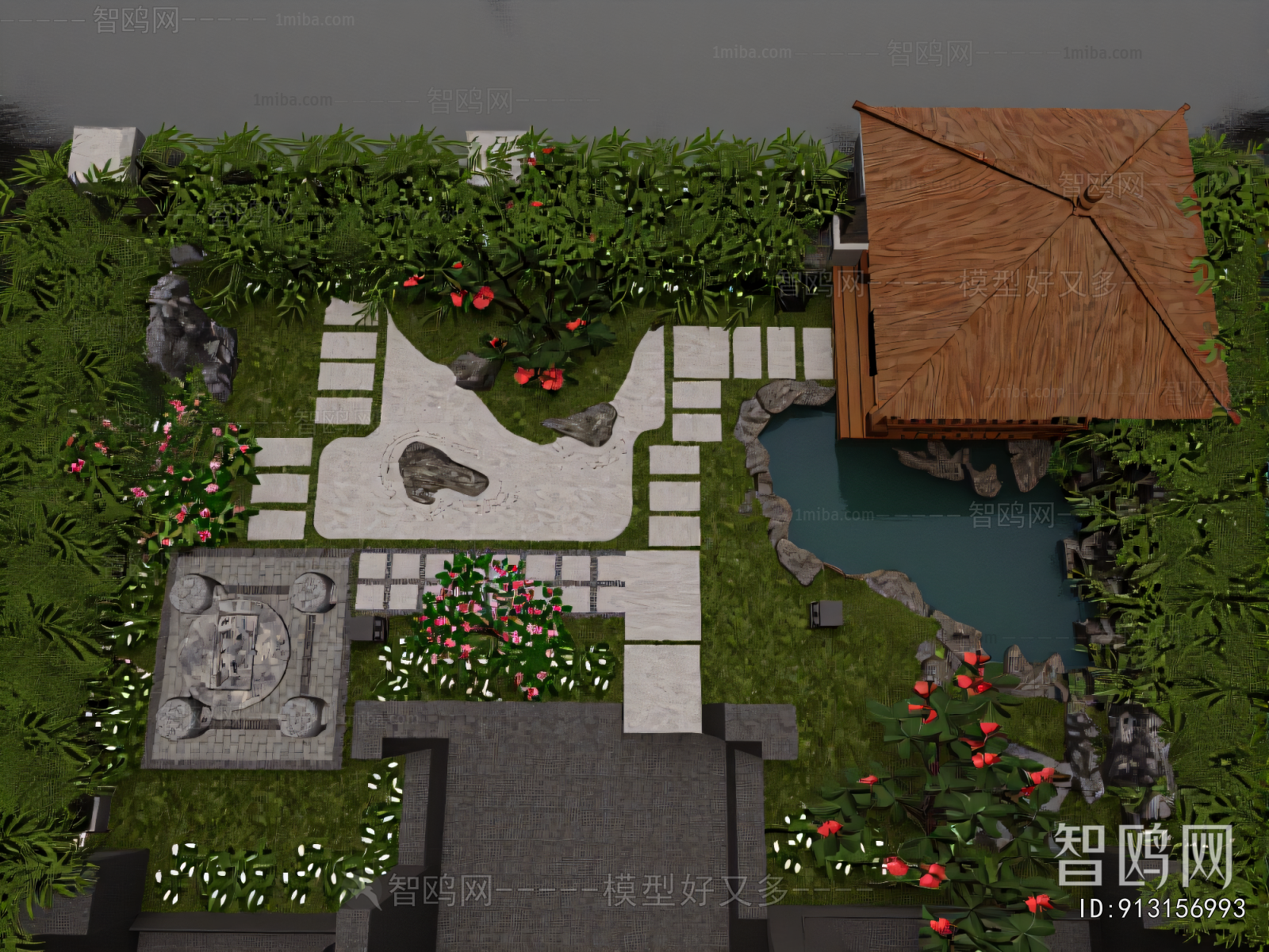 New Chinese Style Courtyard/landscape