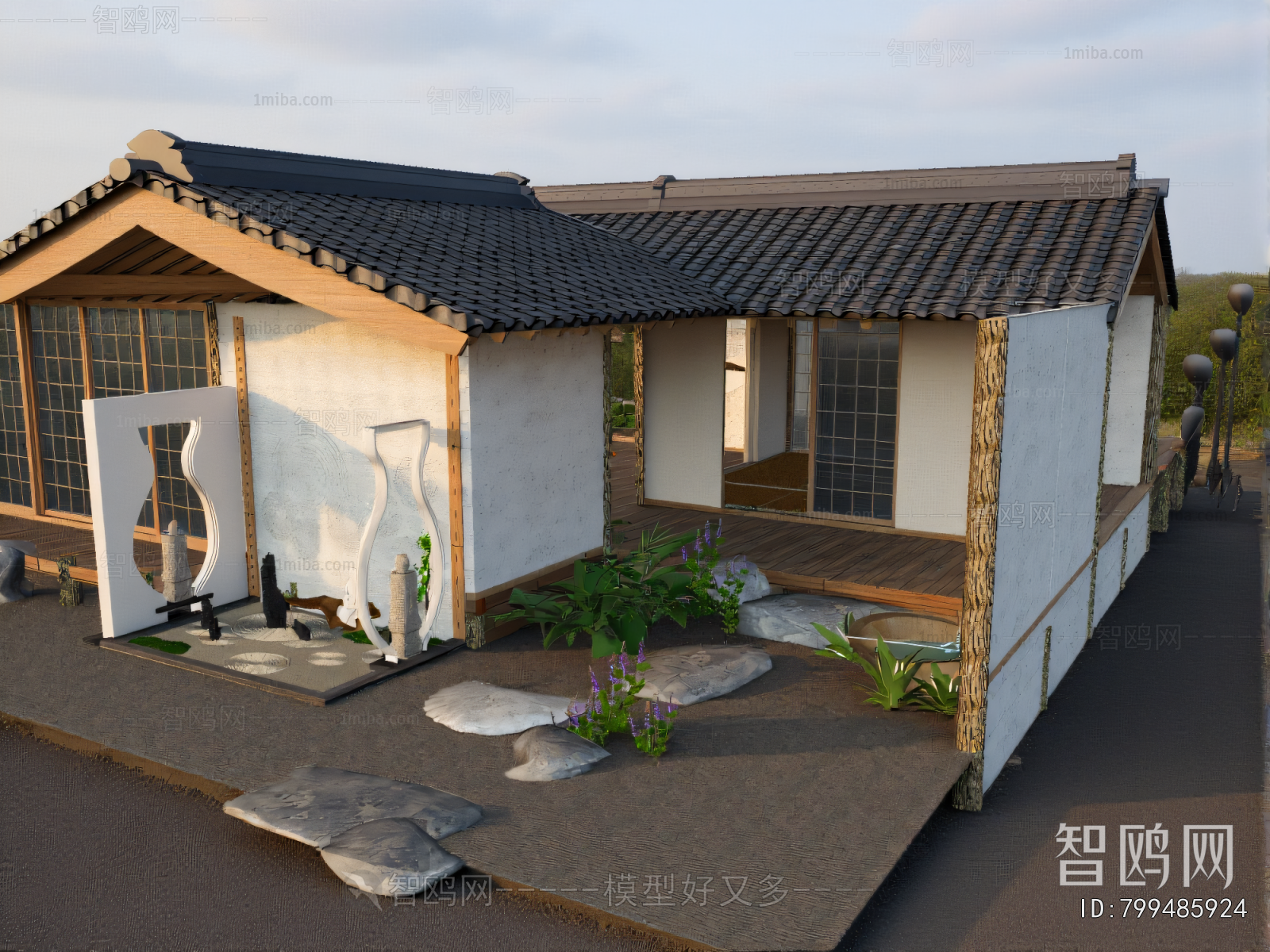 New Chinese Style Courtyard/landscape