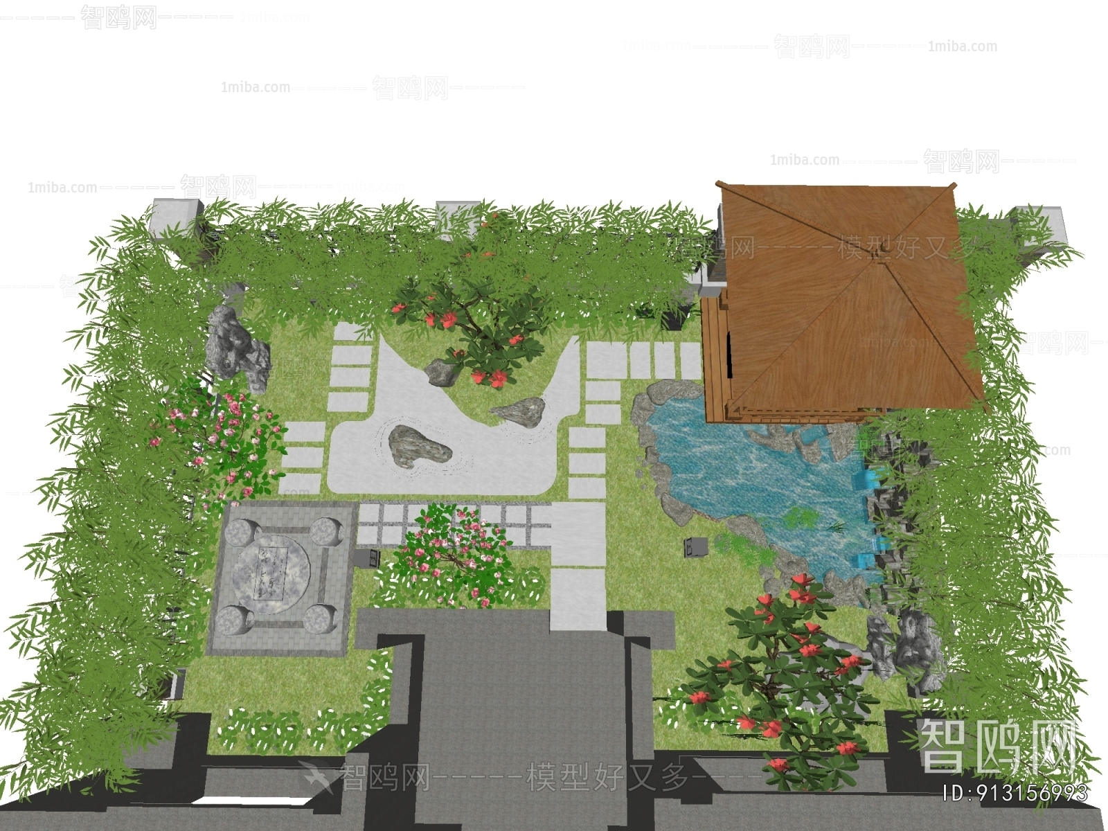 New Chinese Style Courtyard/landscape