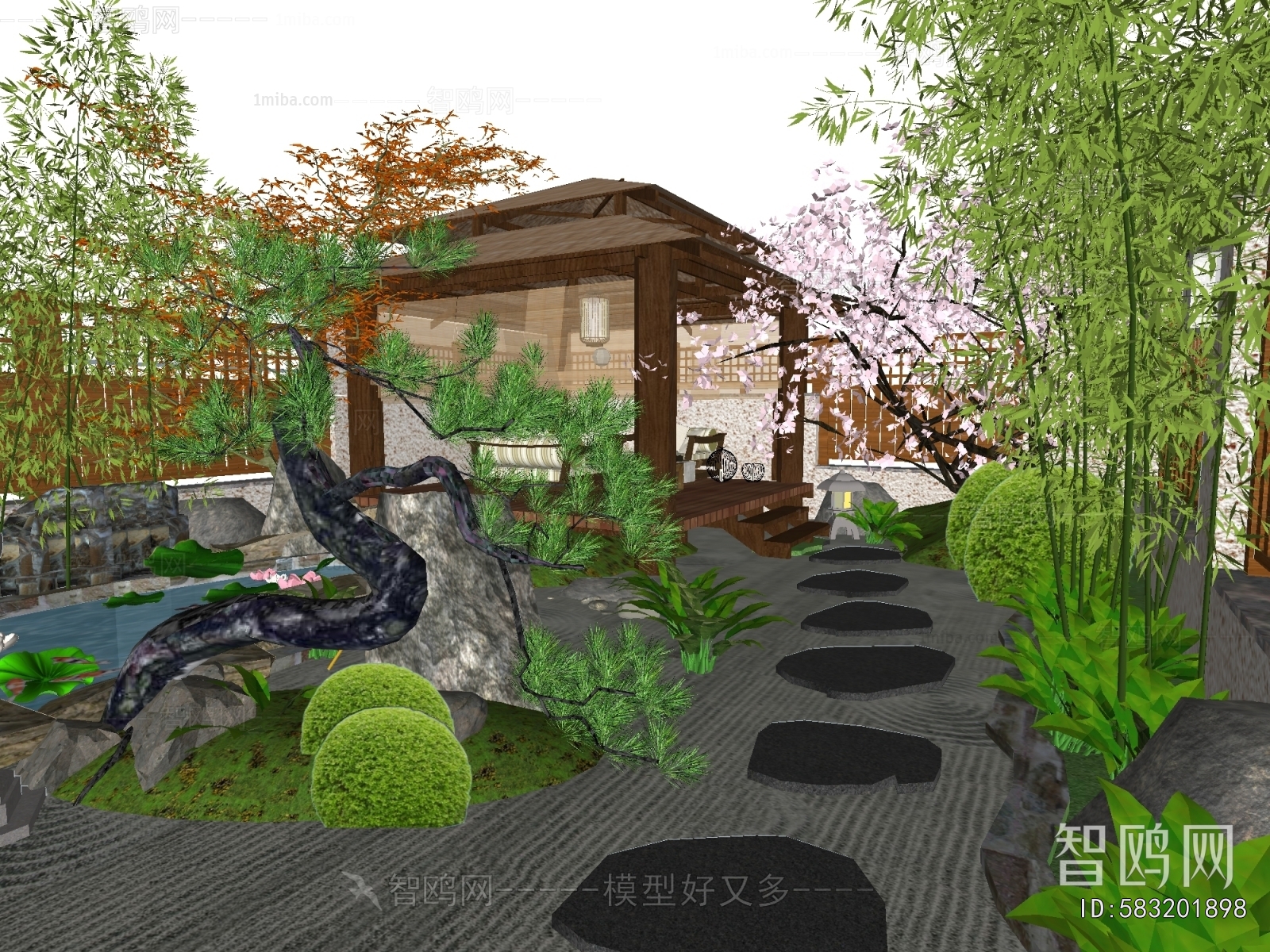 New Chinese Style Courtyard/landscape