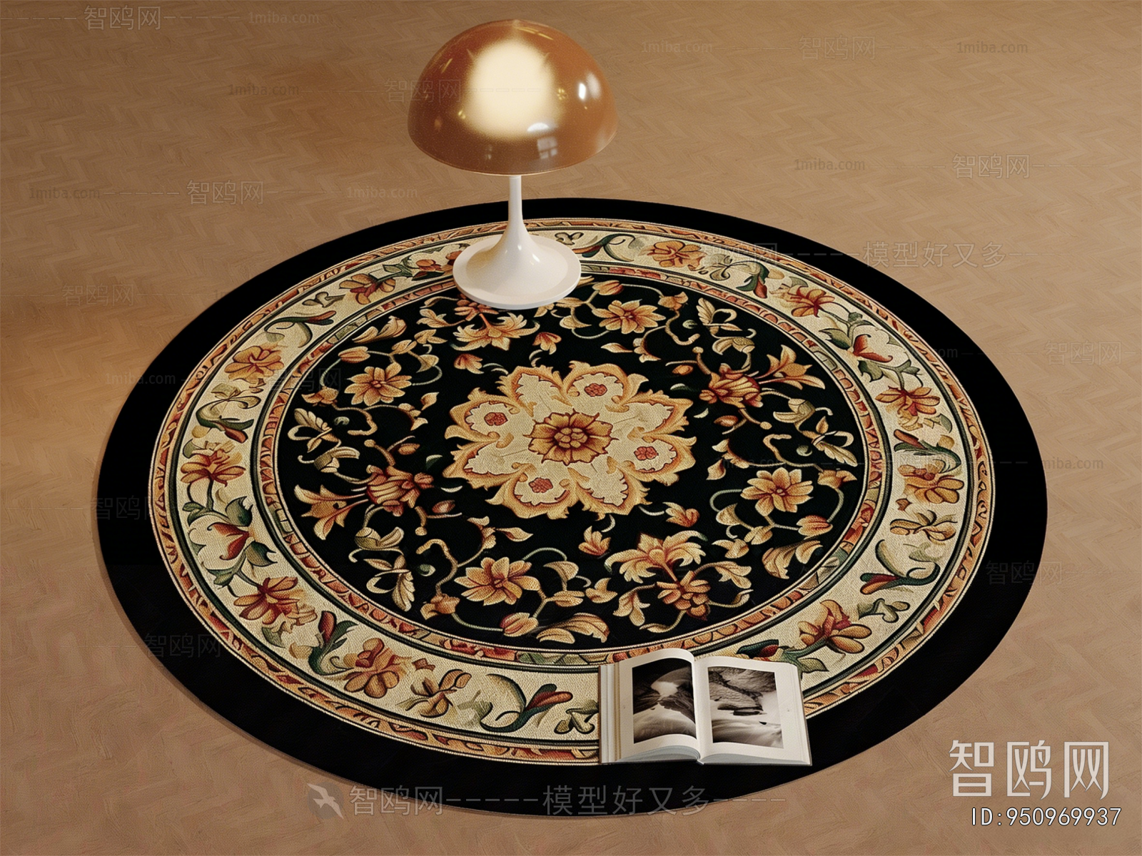 American Style Circular Carpet