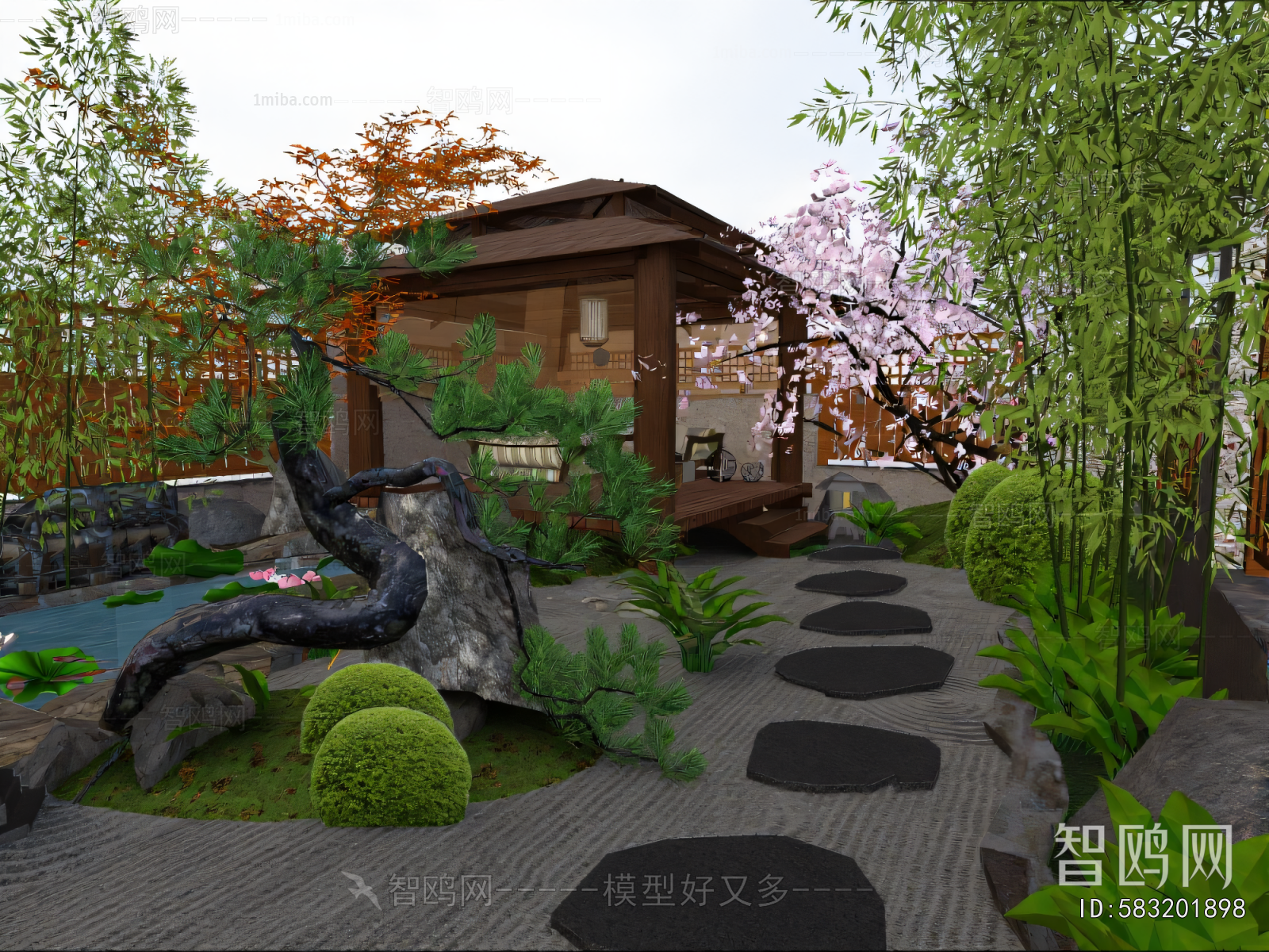 New Chinese Style Courtyard/landscape