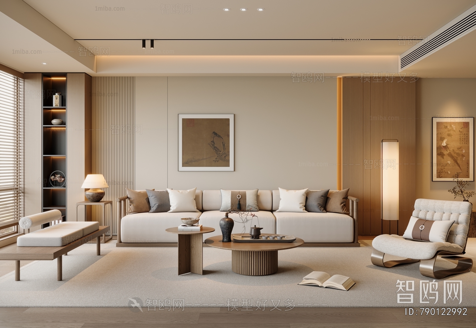 New Chinese Style A Living Room
