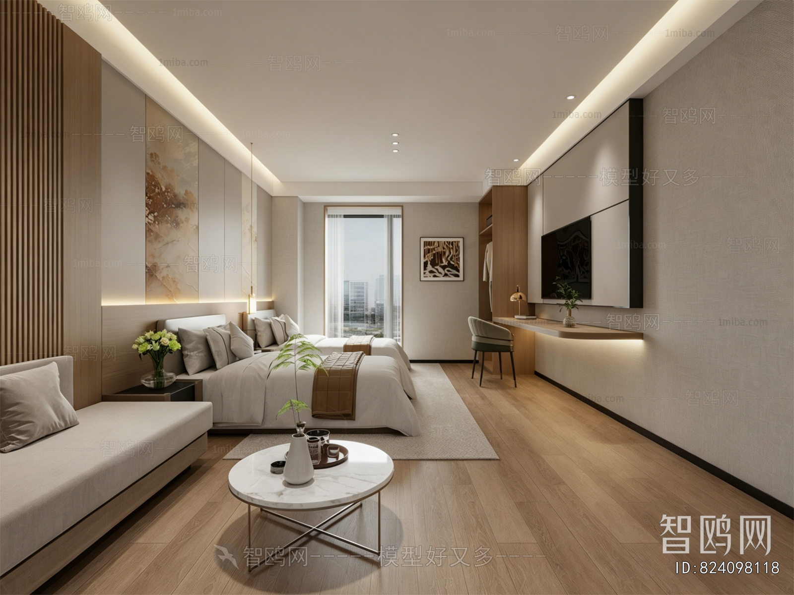 Modern Guest Room