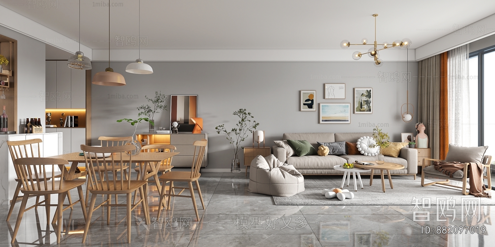 Nordic Style A Living Room