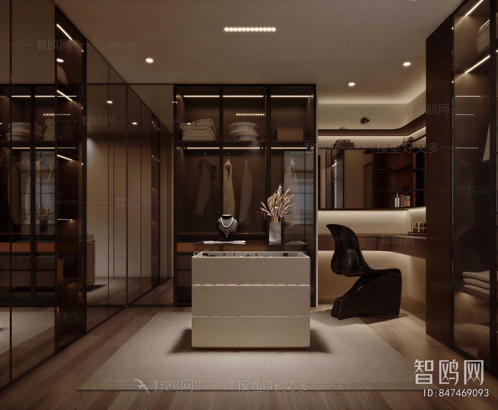 Modern Clothes Storage Area