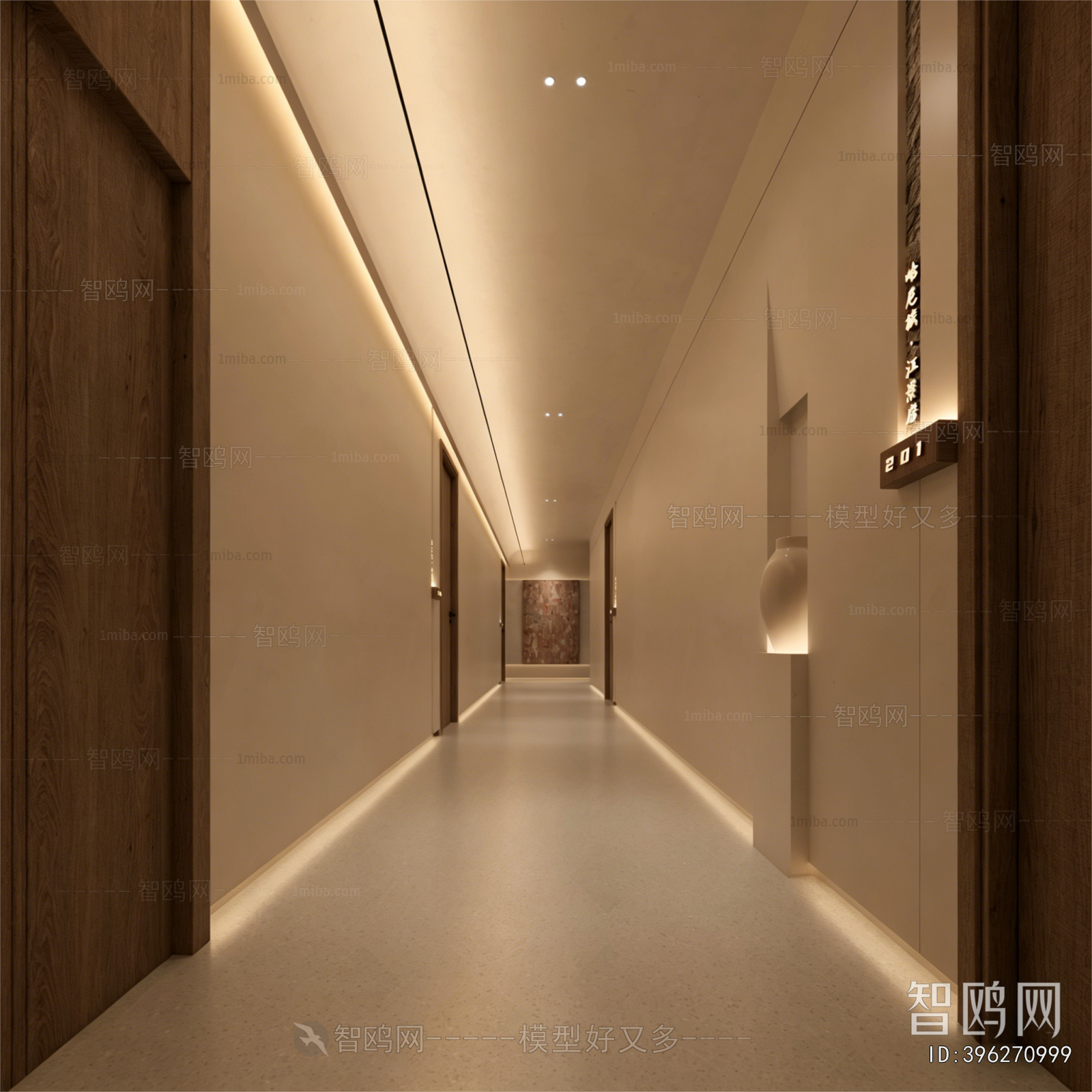 Wabi-sabi Style Corridor