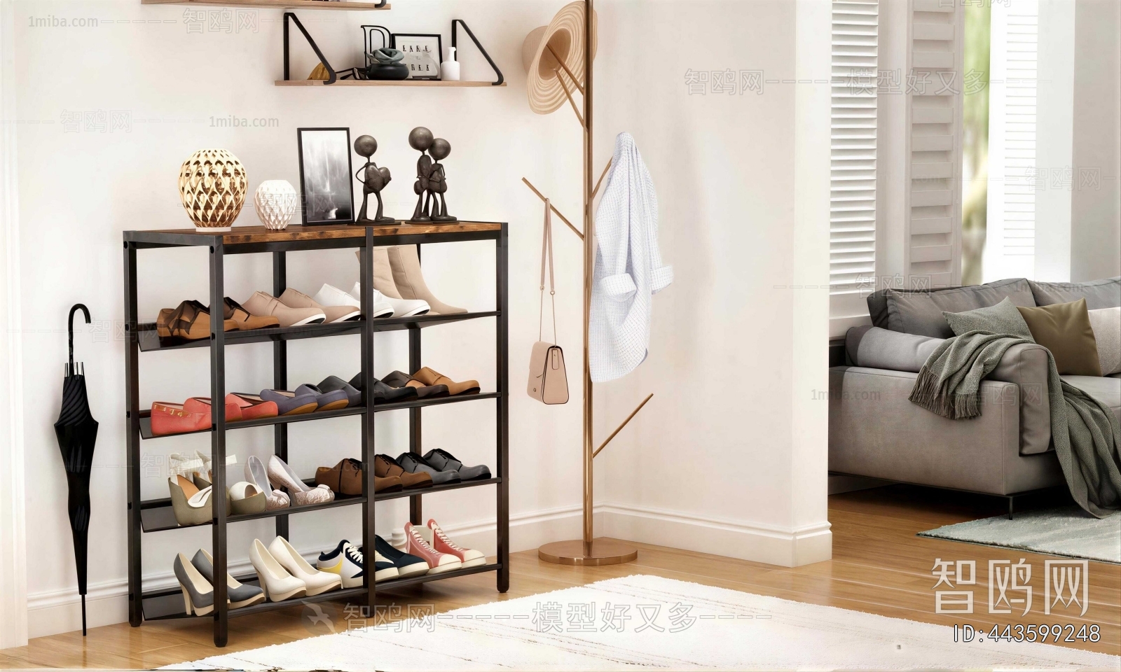 Modern Shoe Cabinet