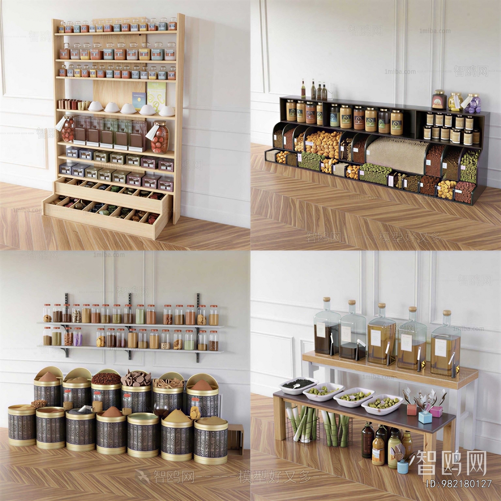 Nordic Style Supermarket Shelf