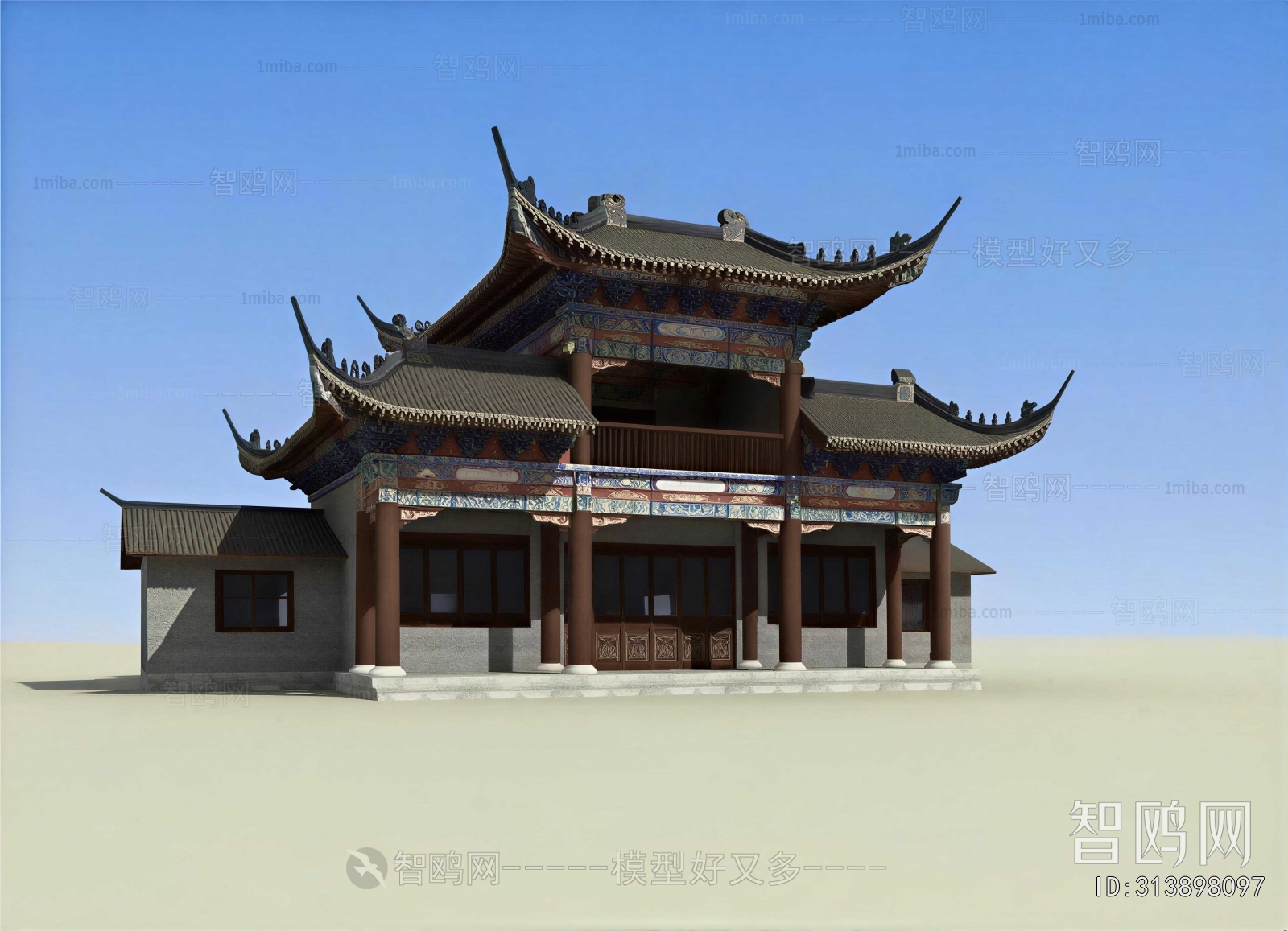 Chinese Style Ancient Architectural Buildings