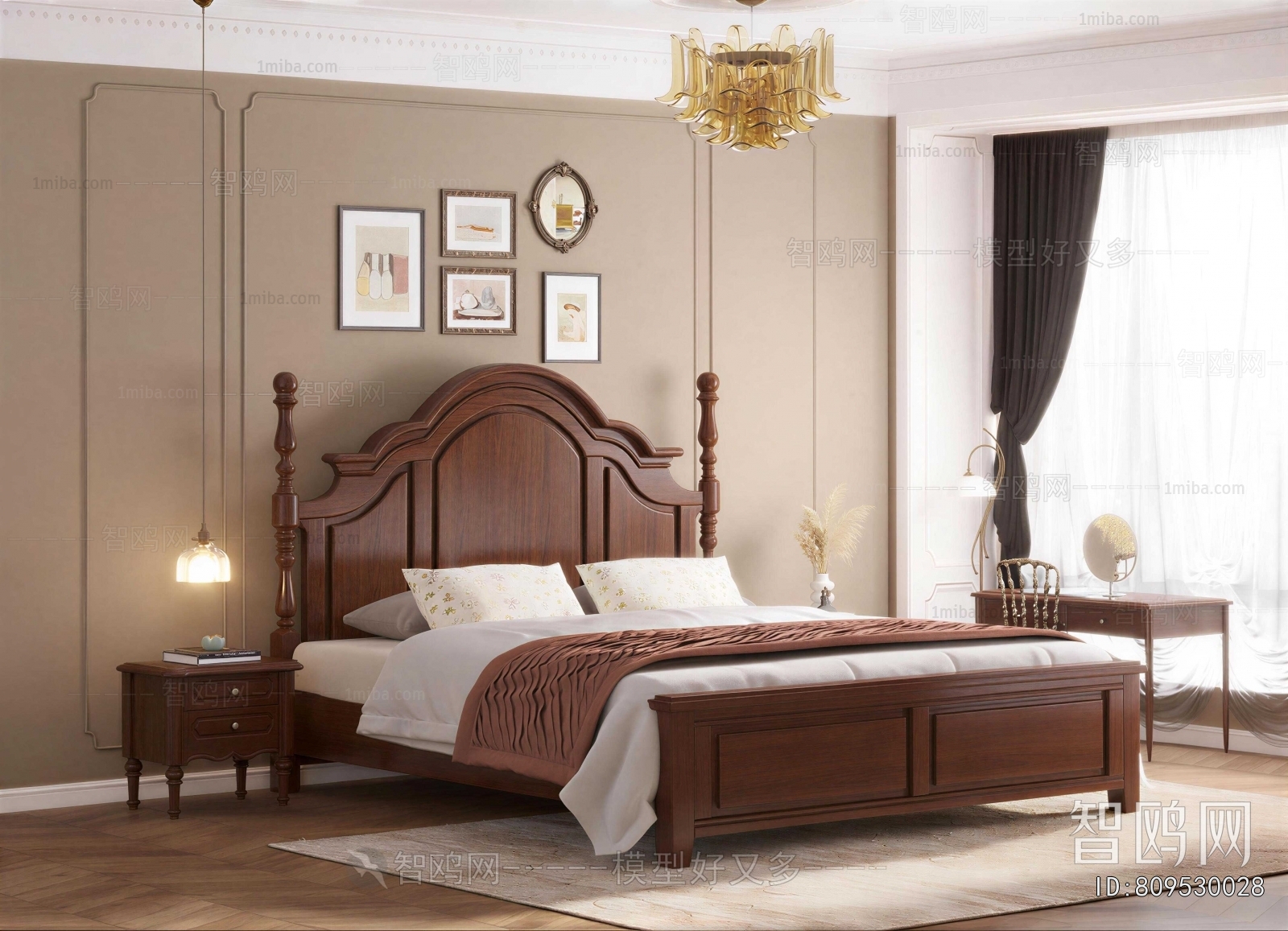 American Style Double Bed