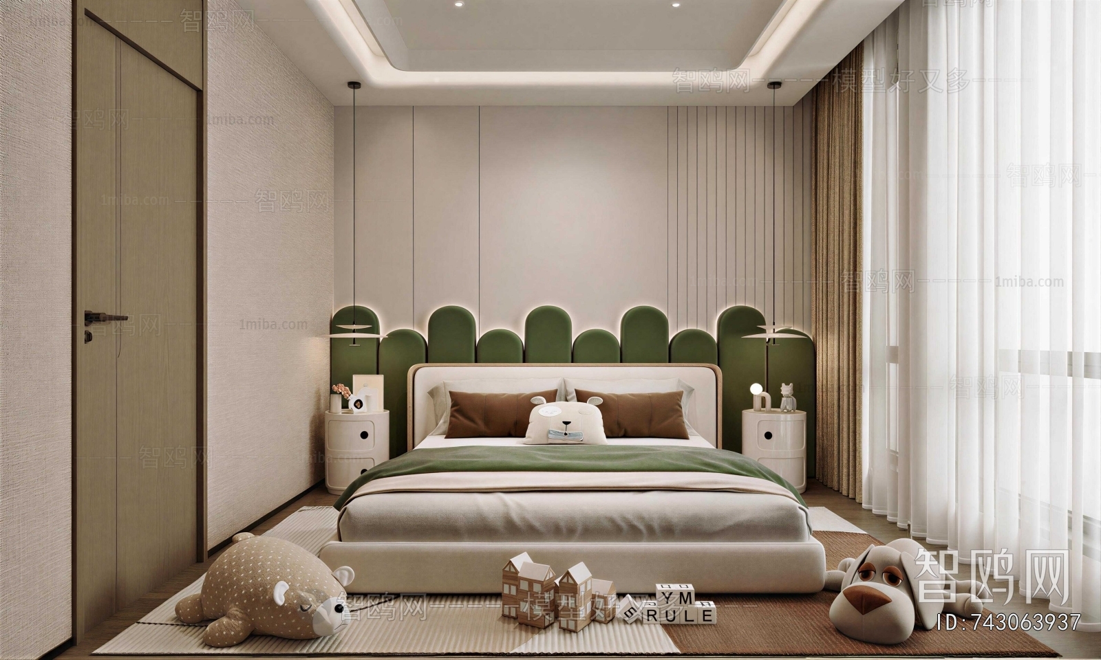 Modern Boy's Room And Son's Room