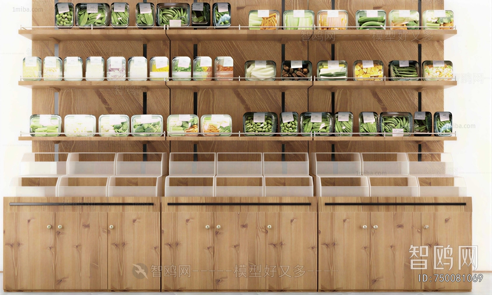 Modern Supermarket Shelf