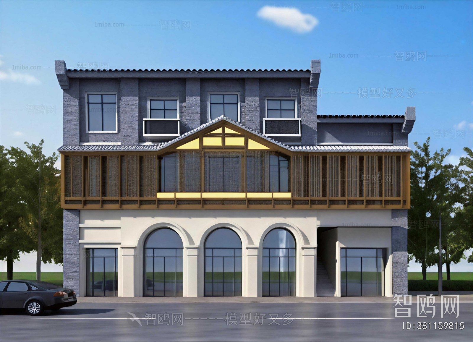 New Chinese Style Facade Element