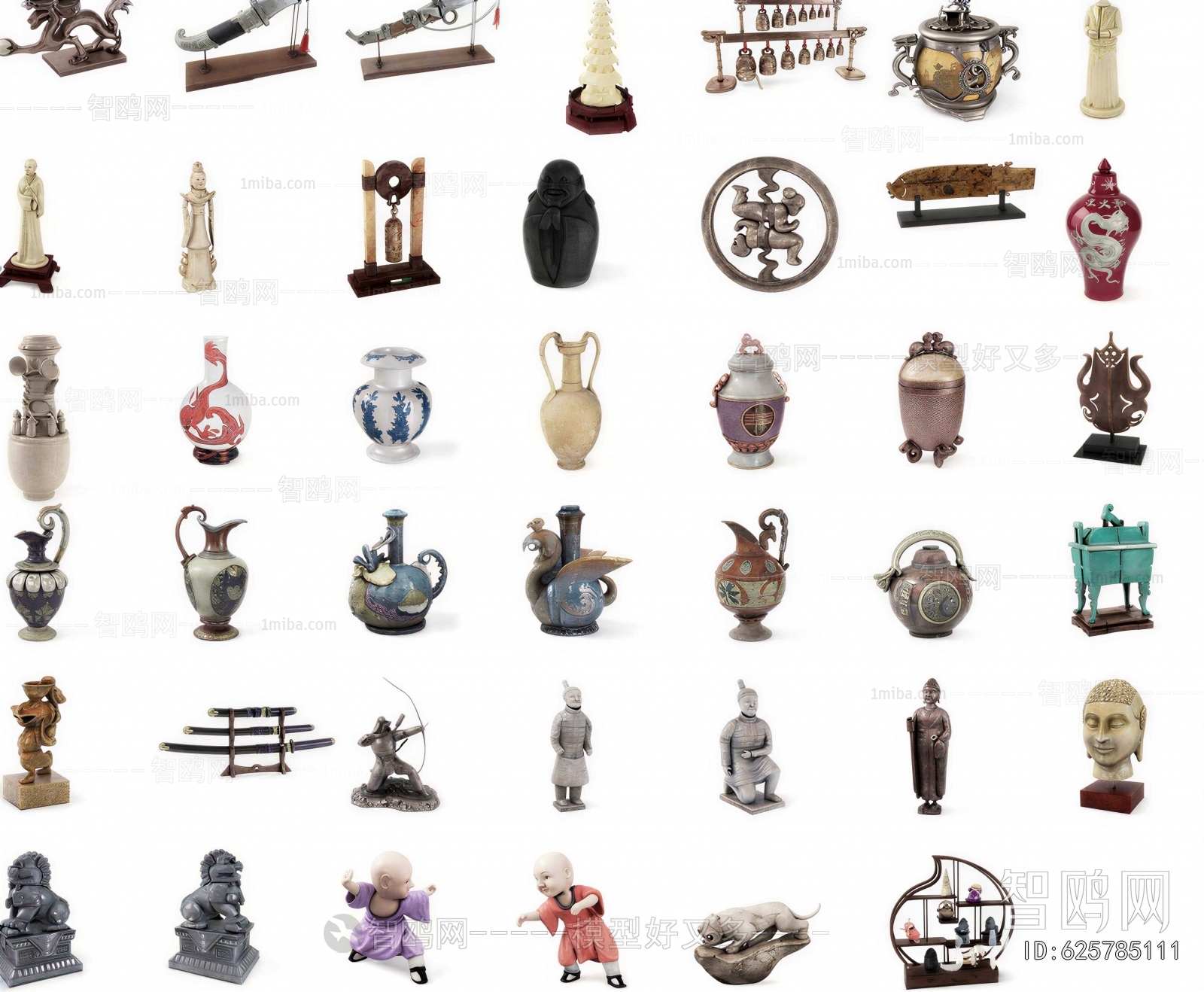 Chinese Style Decorative Set