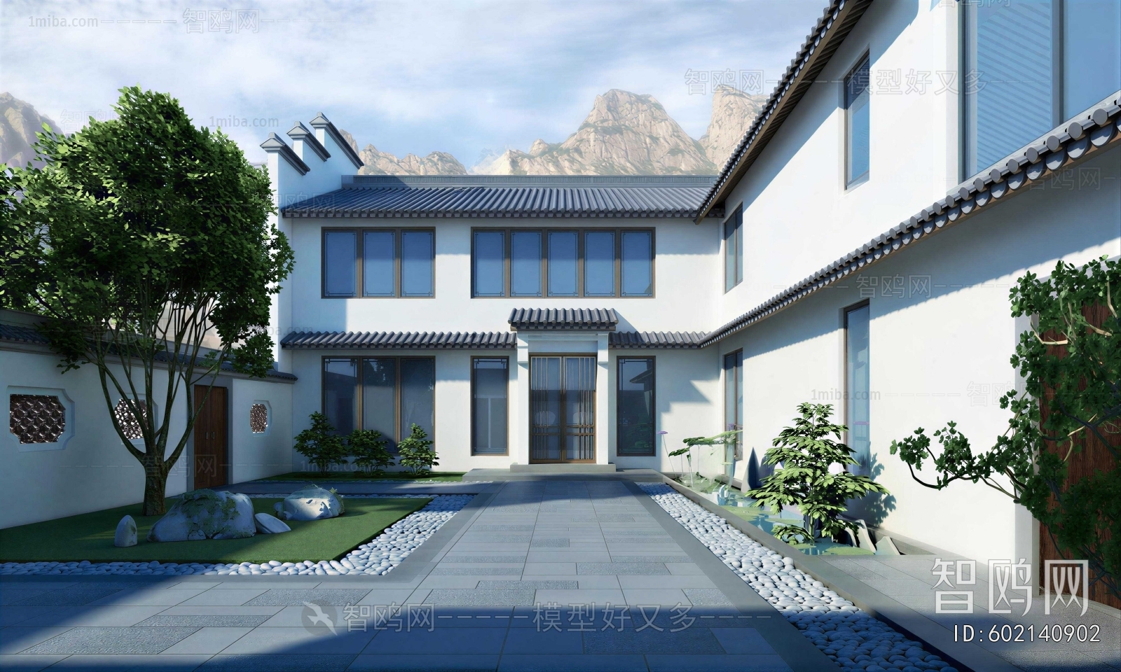 New Chinese Style Courtyard/landscape