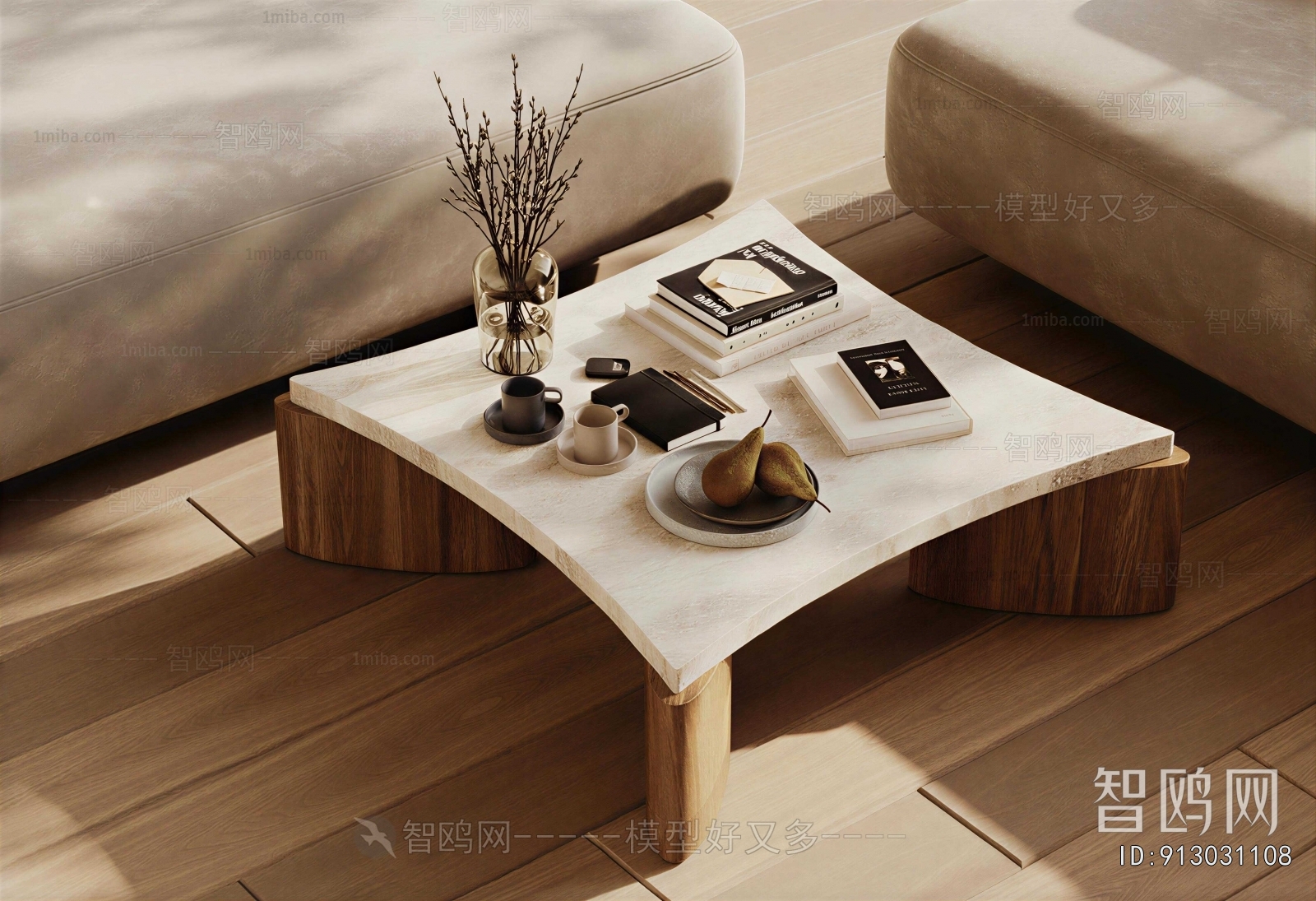 Wabi-sabi Style Coffee Table