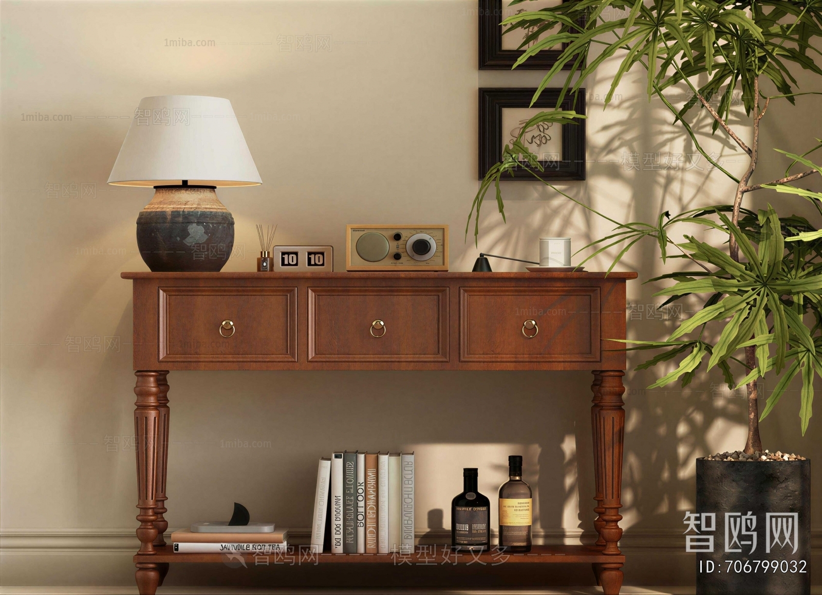 American Style Entrance Cabinet